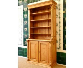 Bücherregal mit Türen Massivholz EINER2