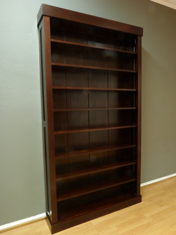 Massivholz Bücherregale nach Maß, Erle nussbaum gebeizt Massivholz Bücherregale nach Maß, Erle nussbaum gebeizt