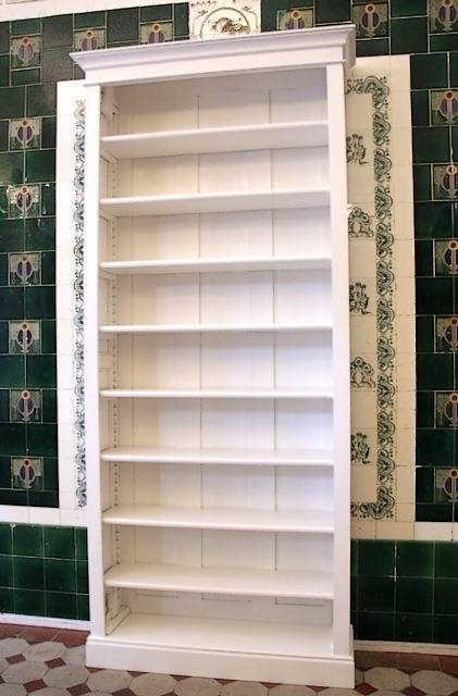 Bücherregal weiß lasiert massiv Holz EINER10 - Bild 2 Bücherregal weiß lasiert massiv Holz EINER10 - Bild 2