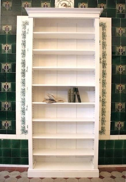 Bücherregal in weiß Massivholz Erle EINER10 - Bild 1 Bücherregal in weiß Massivholz Erle EINER10 - Bild 1