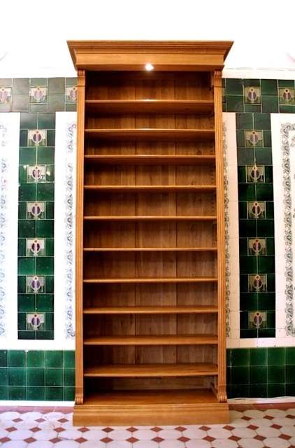 Bücherregal aus Eiche im Gründerzeitstil EINER16 - Bild 1 Bücherregal aus Eiche im Gründerzeitstil EINER16 - Bild 1