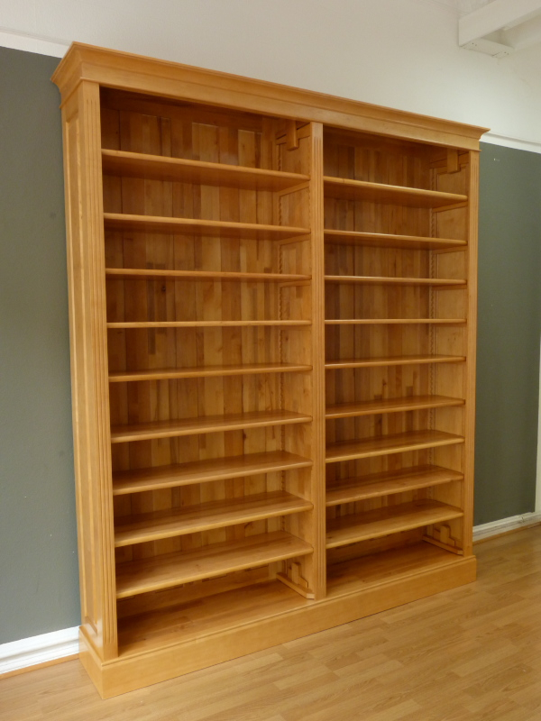 Massivholz Bücherregale nach Maß, Erle Natur Massivholz Bücherregale nach Maß, Erle Natur