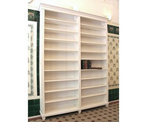 Bücherregal weiß massiv Erle DOPPLER21