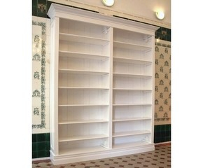 Bücherregal weiß Massivholz DOPPLER18