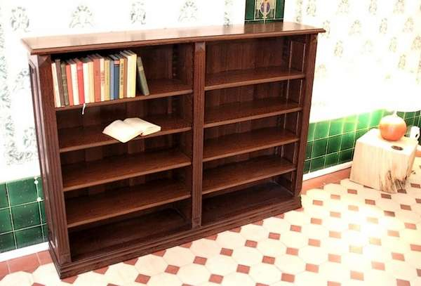 Regal aus Eiche im Nussbaumton DOPPLER9 - Bild 1 Regal aus Eiche im Nussbaumton DOPPLER9 - Bild 1