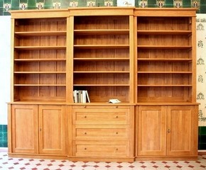 Bücherregal DREIER2 massiv Eiche Türen