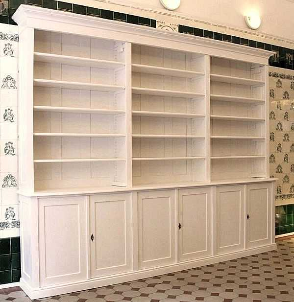 Bücherwand in weiß mit 6-türigem Schrank DREIER21 - Bild 3 Bücherwand in weiß mit 6-türigem Schrank DREIER21 - Bild 3