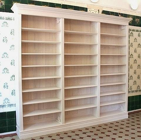 Bücherregal massiv Holz Erle weiß lasiert DREIER25 - Bild 2 Bücherregal massiv Holz Erle weiß lasiert DREIER25 - Bild 2