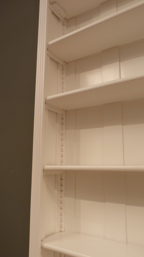 Massivholz Bücherregal mit Leiter Massivholz Bücherregal mit Leiter