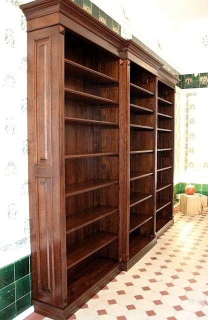 Seitenansicht der Bücherwand aus Massivholz DREIER5 - Bild 4 Seitenansicht der Bücherwand aus Massivholz DREIER5 - Bild 4