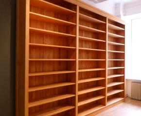 Bücherregal DREIER6 massiv Erle Naturton