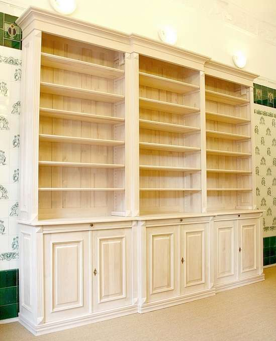 Bücherregal mit 6-türigem Schrank Massivholz DREIER11 - Bild 3 Bücherregal mit 6-türigem Schrank Massivholz DREIER11 - Bild 3