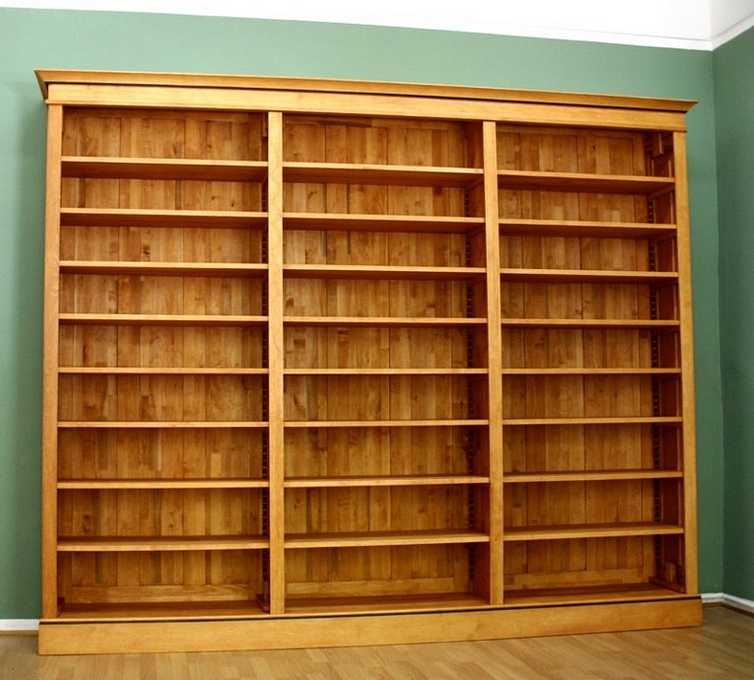 Bücherregal aus Massivholz im rötlichen Naturton DREIER15 - Bild 3 Bücherregal aus Massivholz im rötlichen Naturton DREIER15 - Bild 3