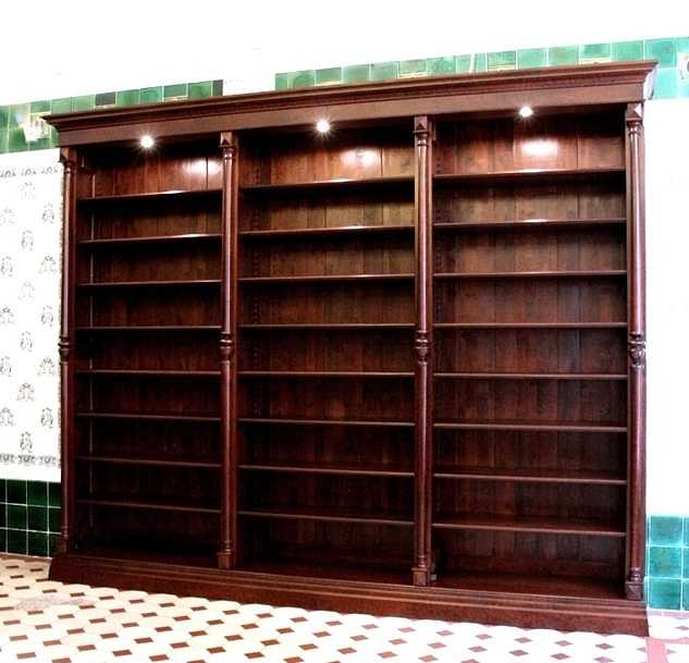 Bücherwand aus Massivholz mit Beleuchtung DREIER8 - Bild 2 Bücherwand aus Massivholz mit Beleuchtung DREIER8 - Bild 2