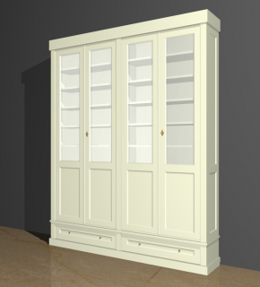 Bücherschrank mit Glastüren DOPPLER30 