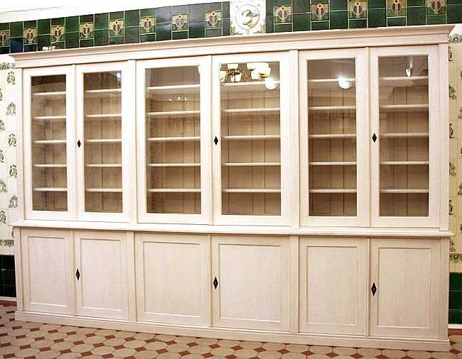 Bücherschrank in Shabbby Chic aus Massivholz DREIER27 - Bild 2 Bücherschrank in Shabbby Chic aus Massivholz DREIER27 - Bild 2