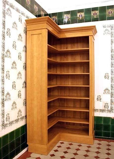 klassisch schlichtes Eckregal aus Massivholz ECKE2 - Bild 4 klassisch schlichtes Eckregal aus Massivholz ECKE2 - Bild 4