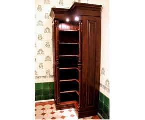 Eckregal mit Beleuchtung Massivholz ECKE5