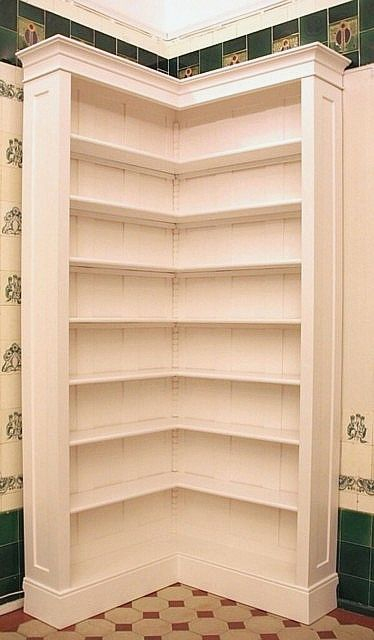 Bücherregal in weiß für eine Ecke Modell ECKE4 - Bild 4 Bücherregal in weiß für eine Ecke Modell ECKE4 - Bild 4