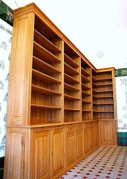 Eckregal aus Eiche mit Türen und Schubladen ECKE6 - Bild 4 Eckregal aus Eiche mit Türen und Schubladen ECKE6 - Bild 4