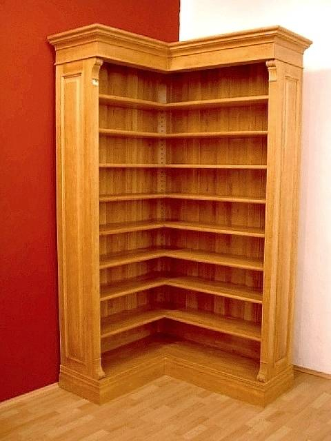 Eckregal aus Massivholz im Gründerzeitstil ECKE3 - Bild 1 Eckregal aus Massivholz im Gründerzeitstil ECKE3 - Bild 1