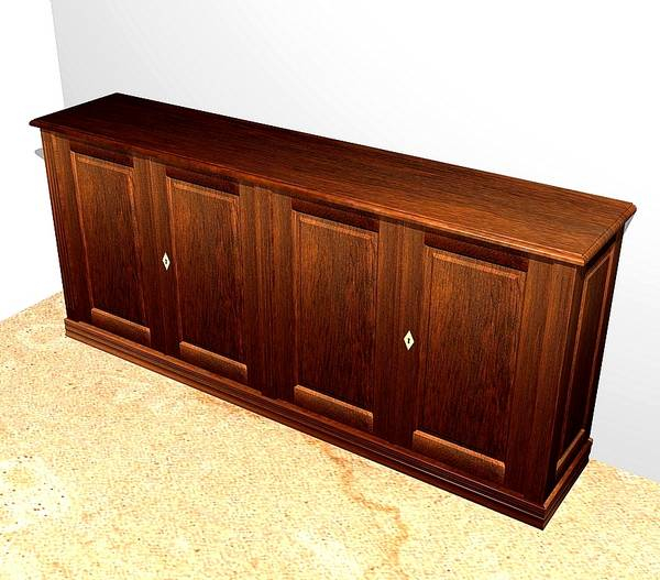 Anrichte 4-türig aus Massivholz KOMM1 - Bild 1 Anrichte 4-türig aus Massivholz KOMM1 - Bild 1