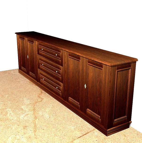 Sideboard aus Massivholz mit Türen und Schubladen KOMM7 - Bild 6 Sideboard aus Massivholz mit Türen und Schubladen KOMM7 - Bild 6