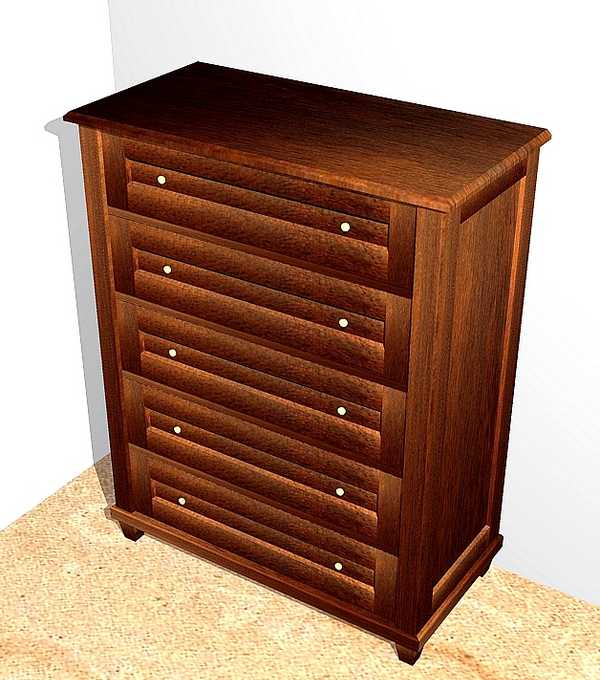 5-schübige Kommode aus Massivholz KOMM8 - Bild 5 5-schübige Kommode aus Massivholz KOMM8 - Bild 5