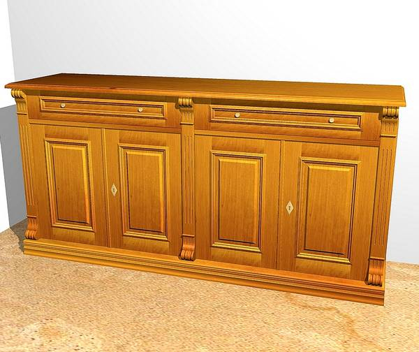 Kommode aus Massivholz Erle im Naturton KOMM4 - Bild 2 Kommode aus Massivholz Erle im Naturton KOMM4 - Bild 2