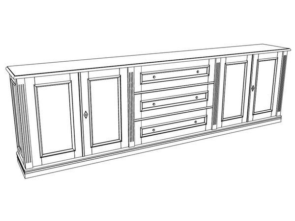 Zeichnung vom Modell Sideboard KOMM7 - Bild 7 Zeichnung vom Modell Sideboard KOMM7 - Bild 7