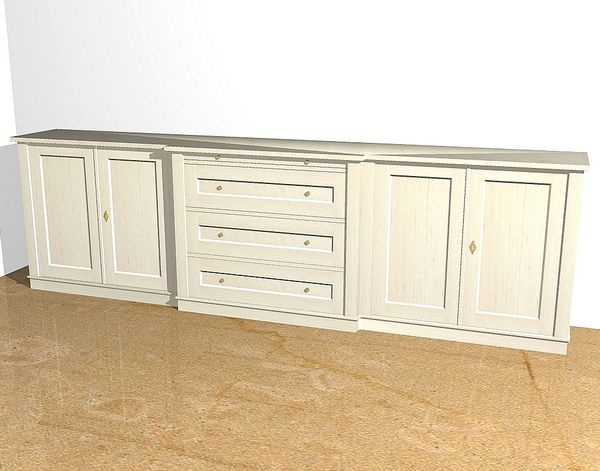 Sideboard in weiß aus Erle Massivholz KOMM6 - Bild 6 Sideboard in weiß aus Erle Massivholz KOMM6 - Bild 6