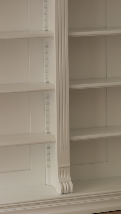 Bücherwand im Gründerzeitstil, massiv Erle Bücherwand im Gründerzeitstil, massiv Erle