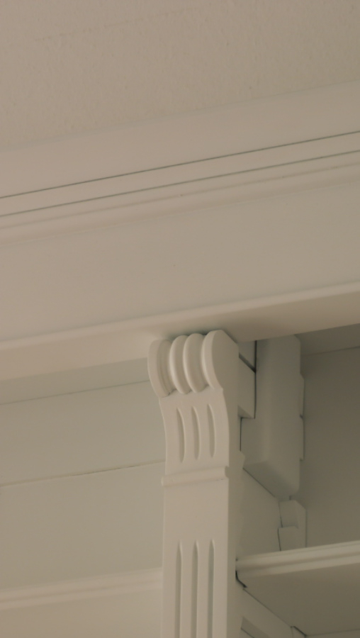 Bücherwand im Gründerzeitstil, massiv Erle Bücherwand im Gründerzeitstil, massiv Erle