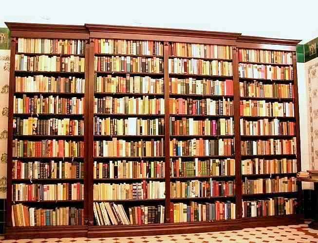 Regalwand aus Massivholz mit tieferem Vorbau WAND9 - Bild 1 Regalwand aus Massivholz mit tieferem Vorbau WAND9 - Bild 1