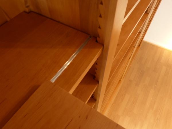 Massivholz Bücherregale nach Maß, Erle Natur, WAND14 Massivholz Bücherregale nach Maß, Erle Natur, WAND14