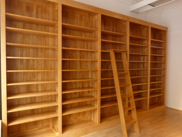 Massivholz Bücherregale nach Maß, Erle Natur, WAND14 Massivholz Bücherregale nach Maß, Erle Natur, WAND14