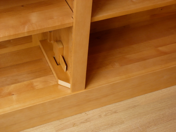 Massivholz Bücherregale nach Maß, Erle Natur, WAND14 Massivholz Bücherregale nach Maß, Erle Natur, WAND14