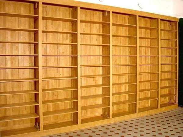 Bücherwand massiv aus Holz im schlichten Design WAND6 - Bild 3 Bücherwand massiv aus Holz im schlichten Design WAND6 - Bild 3