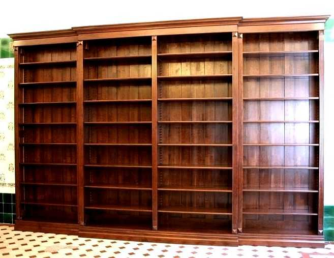 Bücherwand massiv Holz im Gründerzeitstil WAND9 - Bild 4 Bücherwand massiv Holz im Gründerzeitstil WAND9 - Bild 4