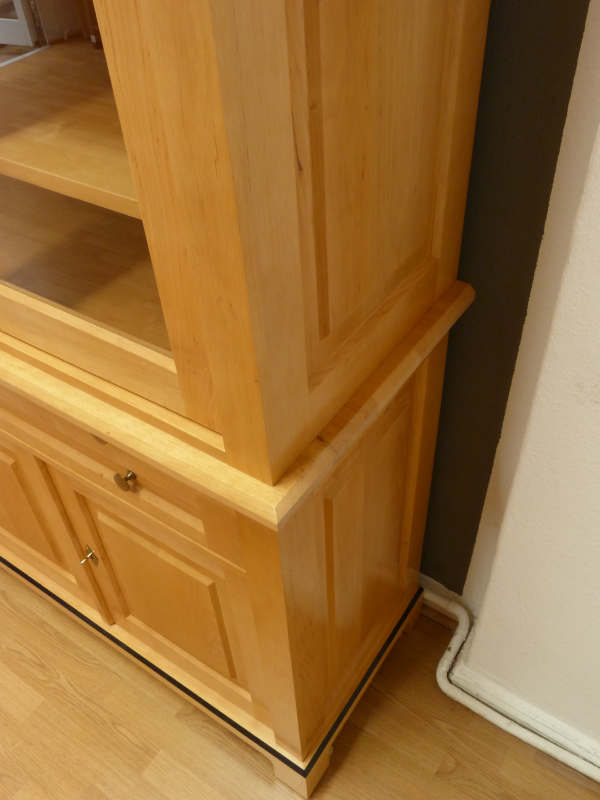 Massivholz Bücherregale nach Maß, Regalwand verglast und mit Auszügen Massivholz Bücherregale nach Maß, Regalwand verglast und mit Auszügen