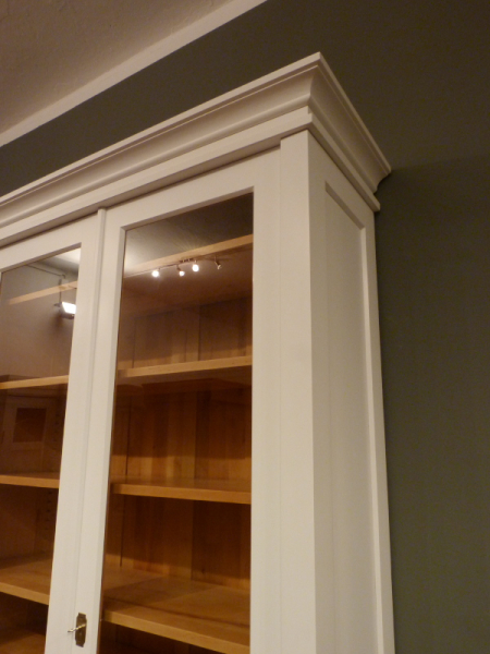 Massivholz Bücherschränke nach Maß, zweitüriger Bücherschrank, massiv Erle, weiss lasiert Massivholz Bücherschränke nach Maß, zweitüriger Bücherschrank, massiv Erle, weiss lasiert