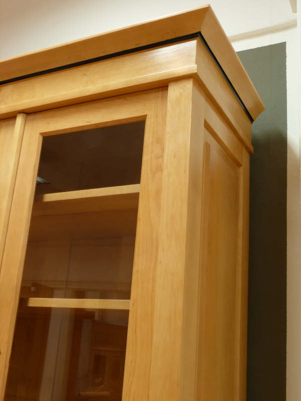 Massivholz Bücherregale nach Maß, Regalwand verglast und mit Auszügen Massivholz Bücherregale nach Maß, Regalwand verglast und mit Auszügen