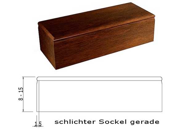 schlichter Sockel gerade