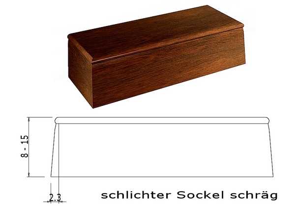 schlichter Sockel schräg