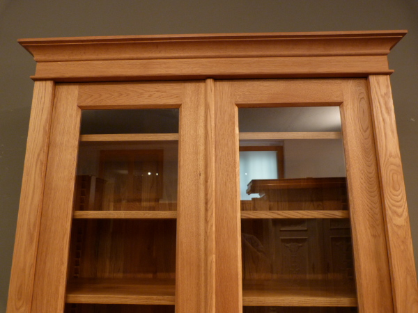 Massivholz Bücherschrank, komplett zerlegbar, massiv Eiche