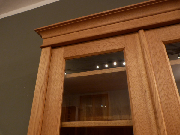 Massivholz Bücherschrank, komplett zerlegbar, massiv Eiche