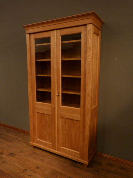 Massivholz Bücherschrank, komplett zerlegbar, massiv Eiche