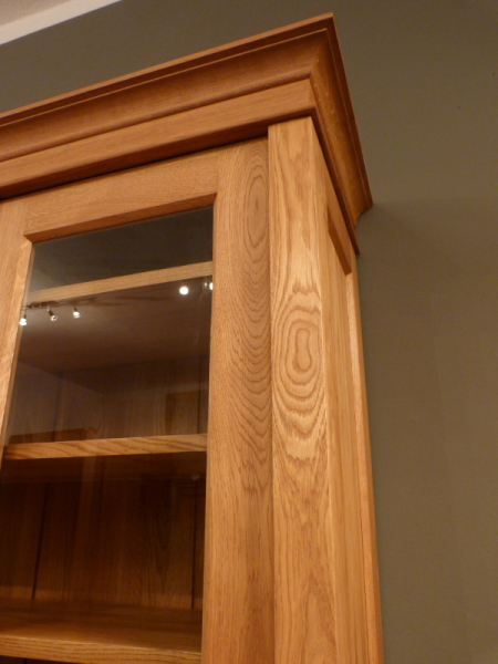 Massivholz Bücherschrank, komplett zerlegbar, massiv Eiche