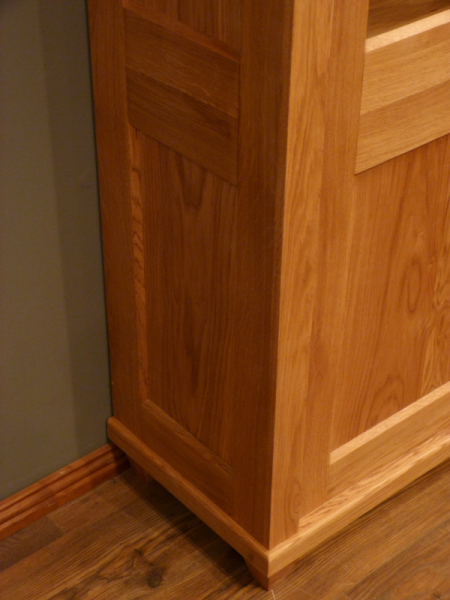 Massivholz Bücherschrank, komplett zerlegbar, massiv Eiche