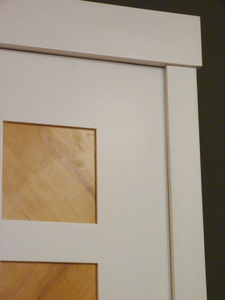 Kleiderschrank, Massivholz Erle, weiss lasiert